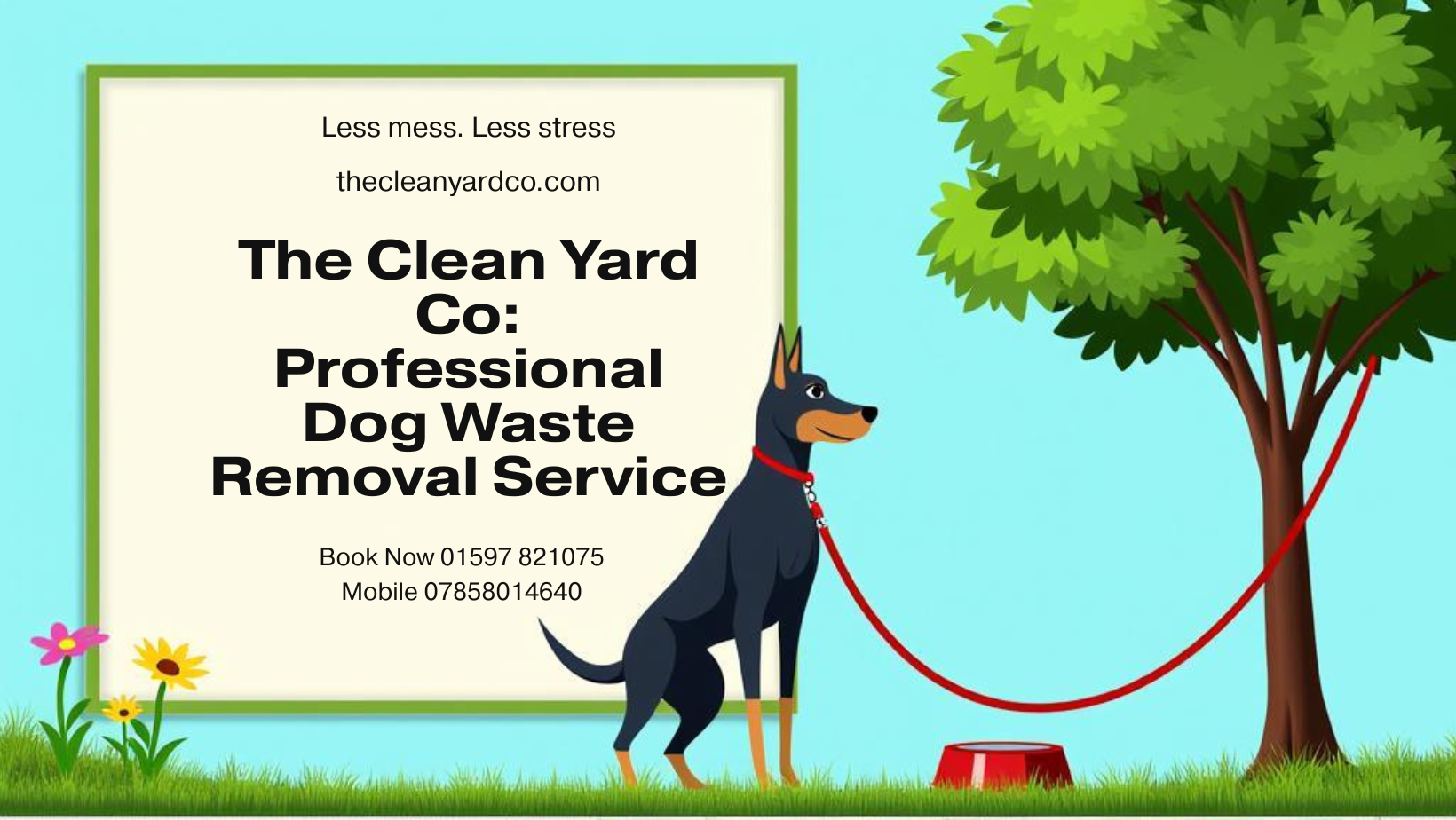 Facebook Cover - The Clean Yard Co Professional Dog Waste Removal